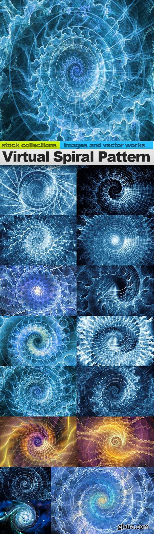 Virtual Spiral Pattern, 15 x UHQ JPEG