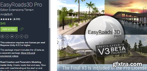 EasyRoads3D Pro v2.5.9.3 (v3 beta 8.4) for Unity Game Engine