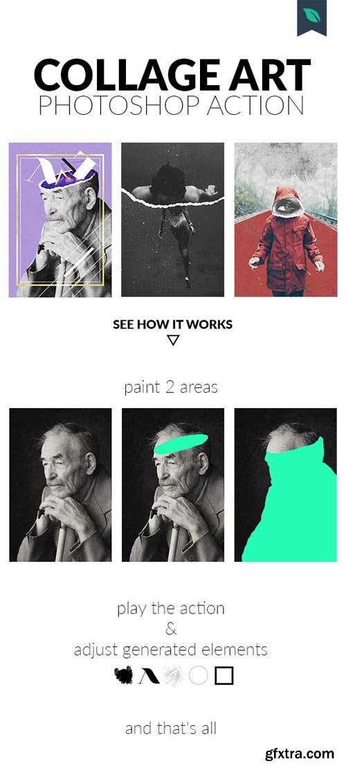 GraphicRiver - Collage Art Photoshop Action - 19689264