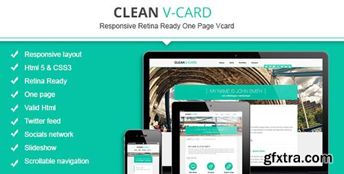 ThemeForest - Clean Responsive Retina Ready V-card Template (Update: 21 October 13) - 4754554