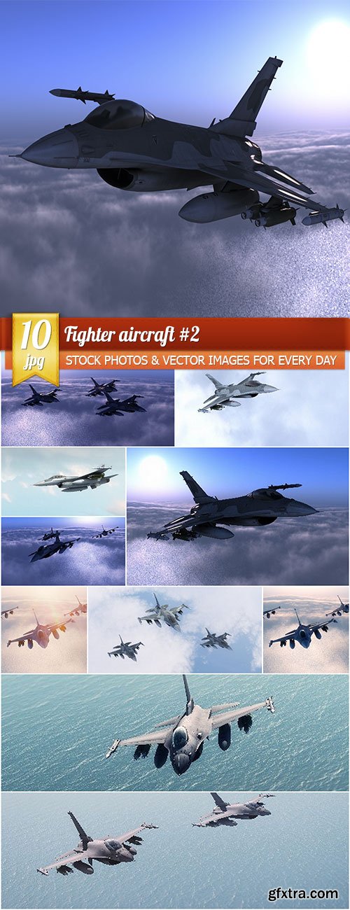 Fighter aircraft #2, 10 x UHQ JPEG