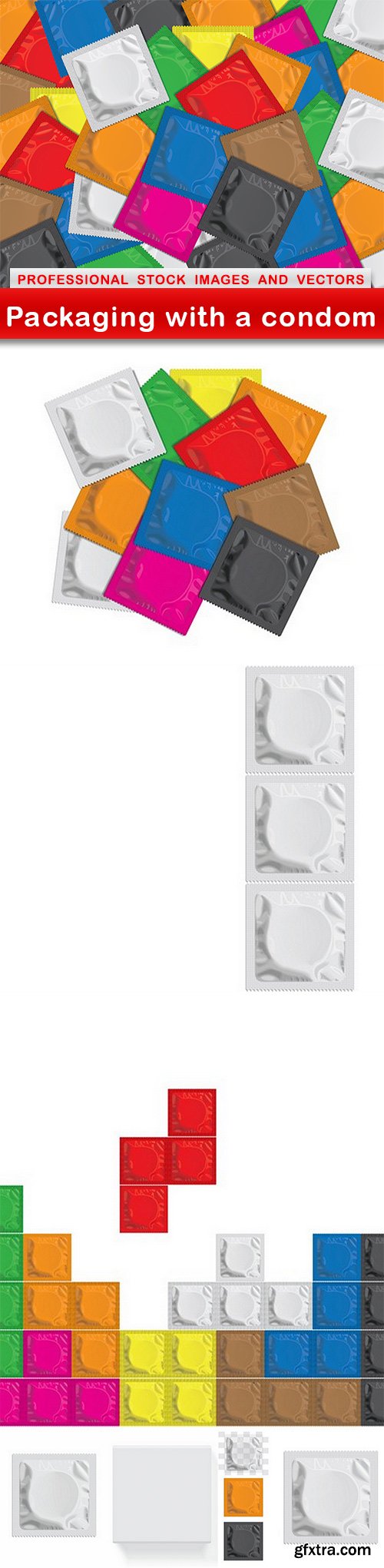 Packaging with a condom - 6 EPS