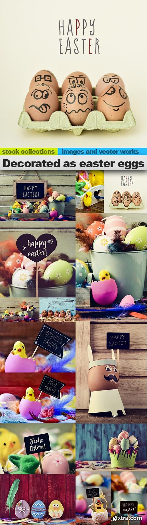Decorated as easter eggs, 15 x UHQ JPEG