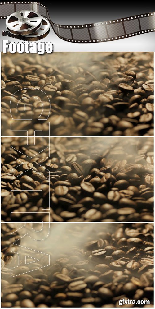 Video footage Roasting coffee beans