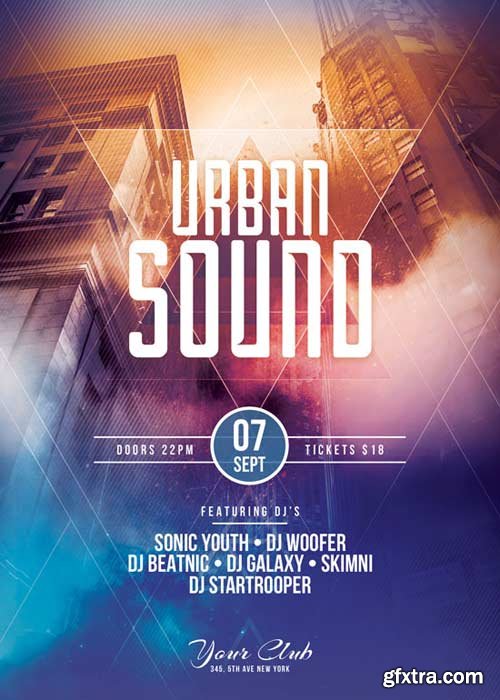 Urban Sound V17 Flyer Template