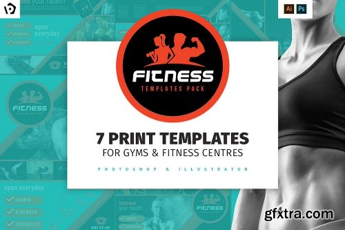 CreativeMarket Gym Fitness Template Pack 800758