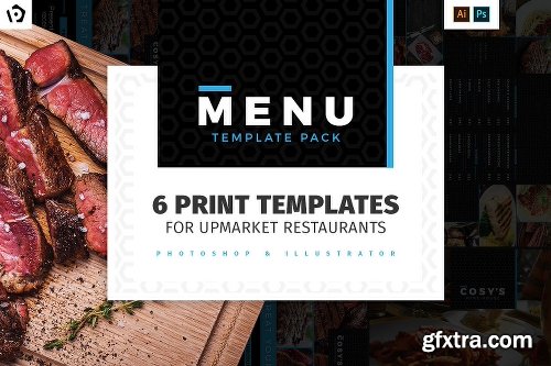 CreativeMarket Restaurant Menu Templates Pack 774928