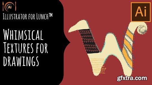 Illustrator for Lunch™ - Whimsical Textured Drawings Using Hand Drawn Brushes