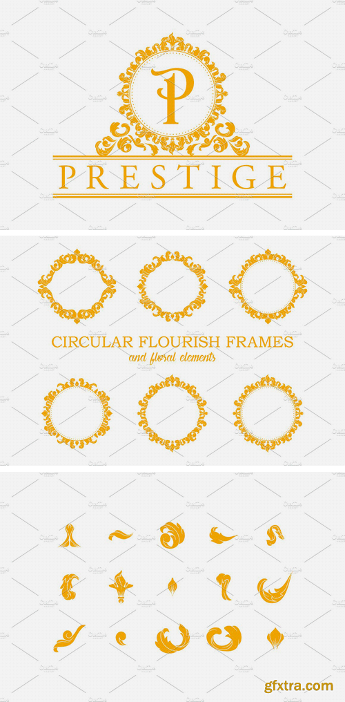 CM 1340404 - Circular Flourish Frames