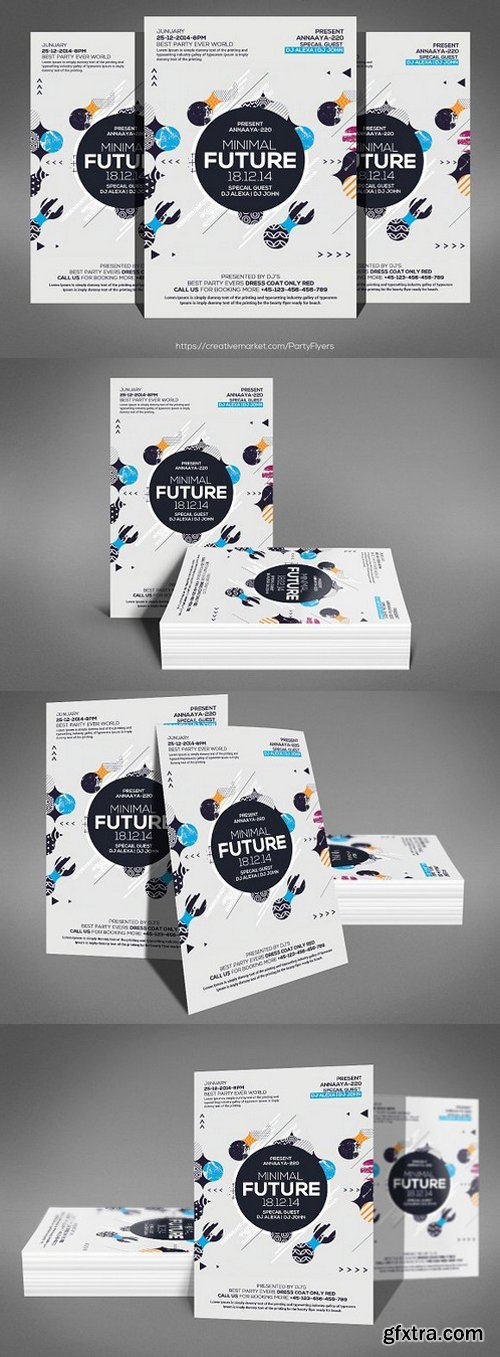 CM - Abstract Future Flyer 1247980