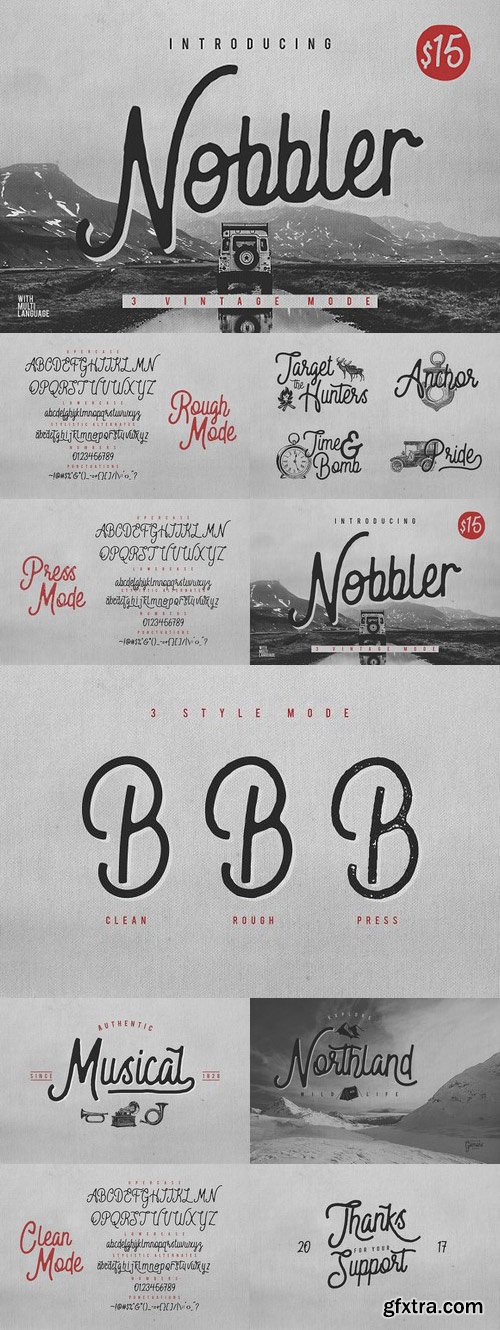 CM - Nobbler Typeface 1273109