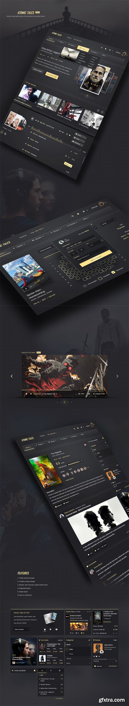Atomic Tales PSD Template