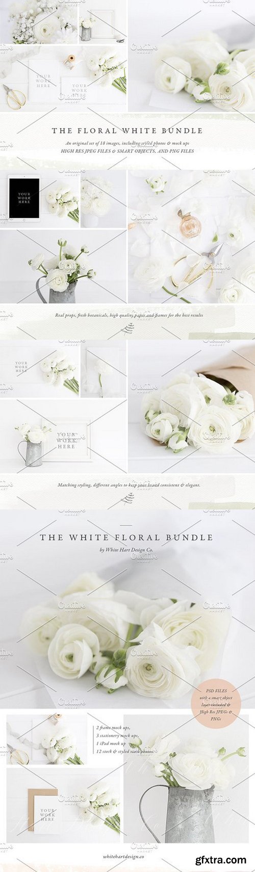 CM - The White Floral Bundle 1371814