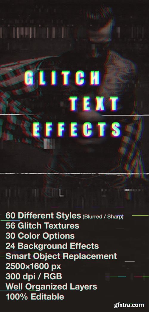 GraphicRiver - Glitch Text Effects - 19822394