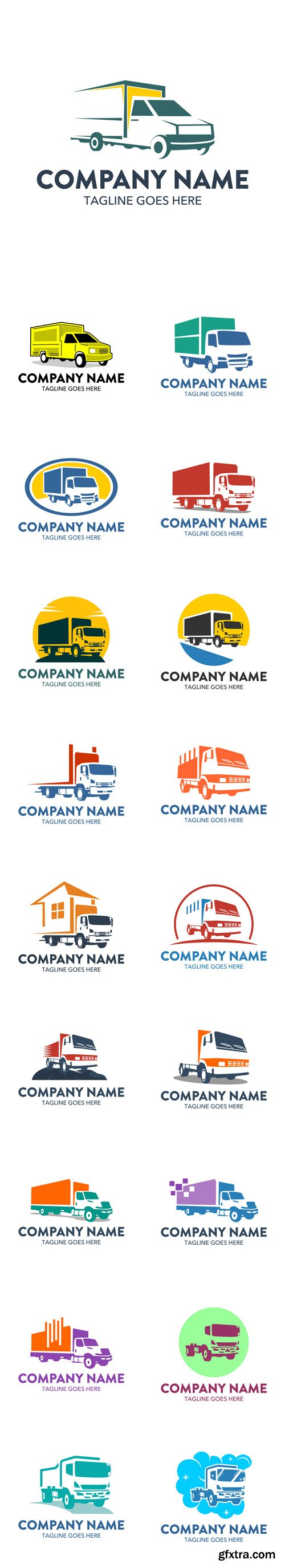 Vector Set - Freight Truck Logos