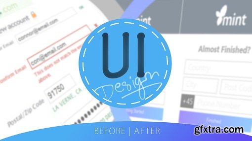 Before & After Series | Modern Form UI Design in Illustrator