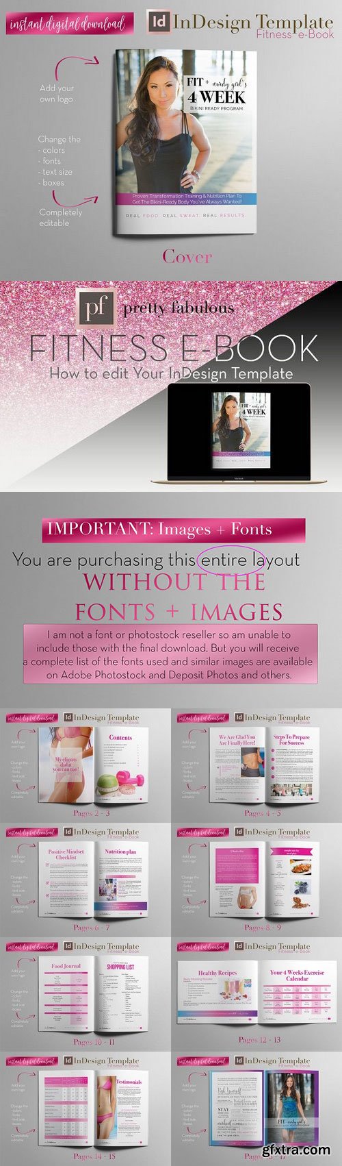 CM - Fitness e-Book | InDesign Template 1154742