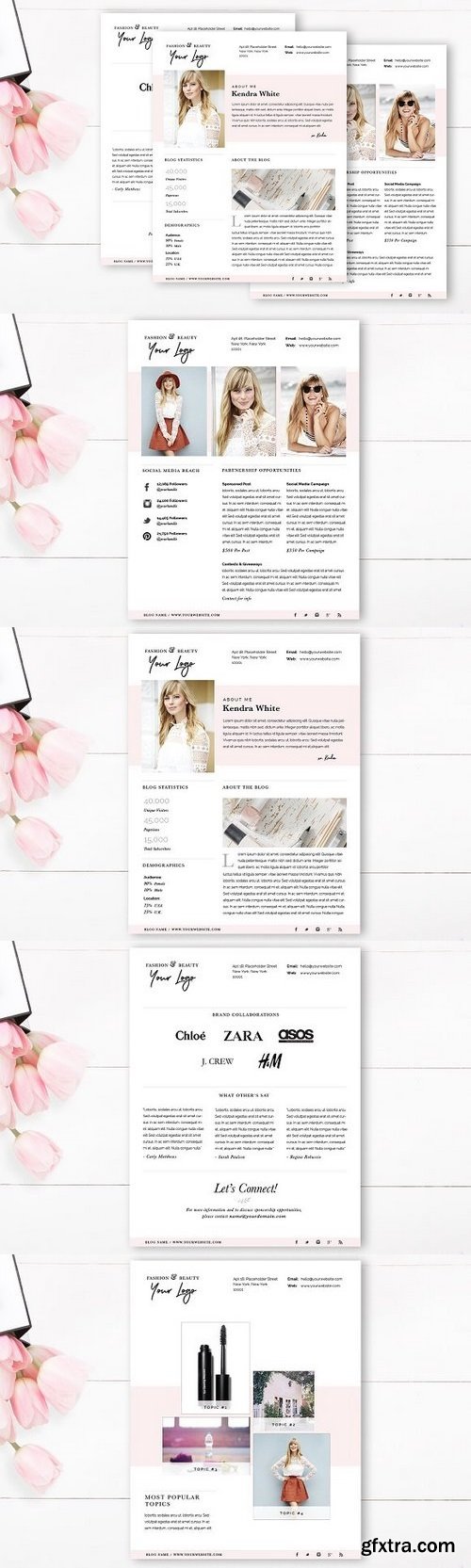 CM - Media Kit Template | 4 Page 1209305