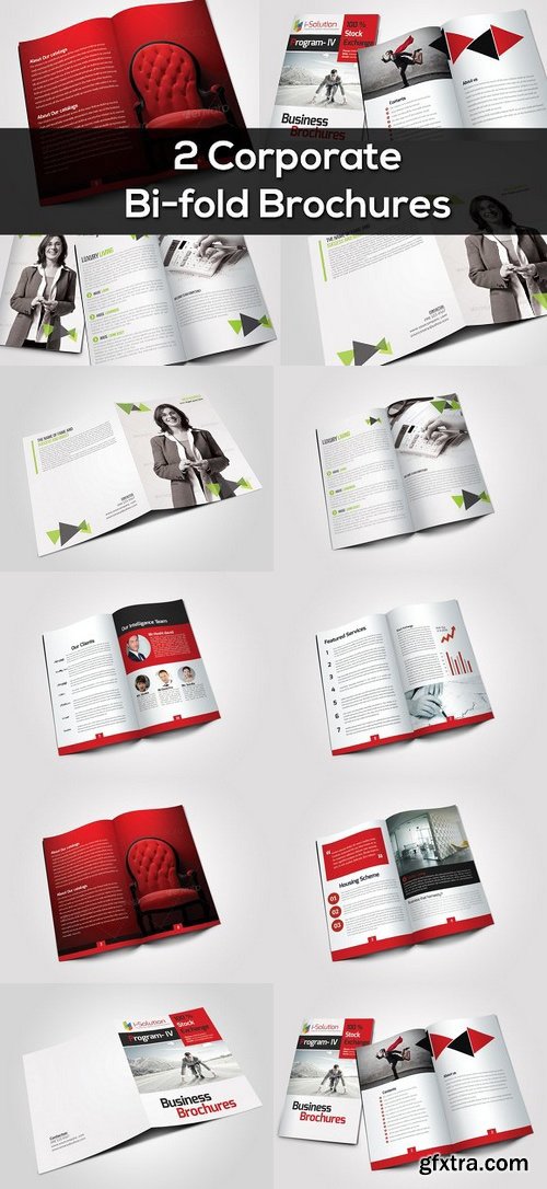 CM - 2 Corporate Bi Fold Brochure Bundle 768968