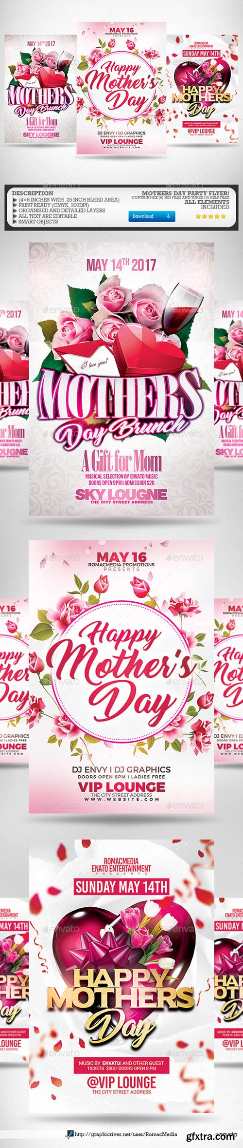 Graphicriver Mothers Day Flyer Bundle 19895898