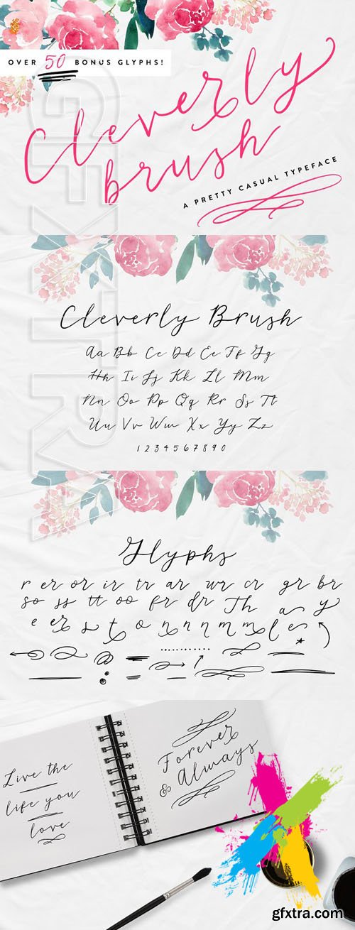 CM - Cleverly Brush font 1469988