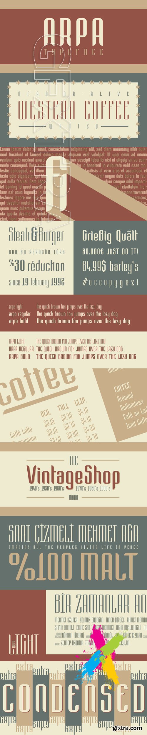 Arpa font family