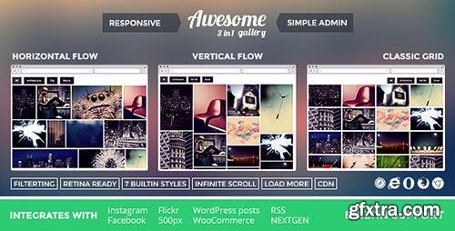 CodeCanyon - Awesome Gallery v2.1.15 - Instagram, Flickr, Facebook galleries on your site. - 6462937