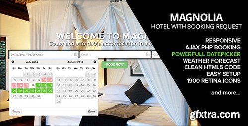 ThemeForest - HOTEL MAGNOLIA v1.5 with Booking request - 8294014