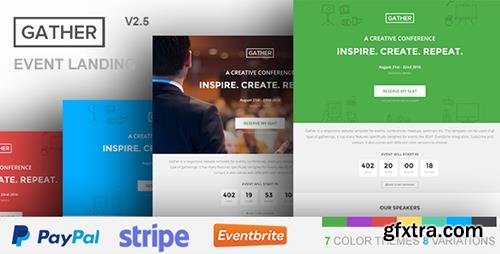 ThemeForest - Gather v2.5 - Event & Conference WP Landing Page Theme - 12799586