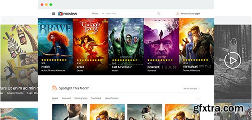 JoomShaper - Moview v1.7 - Movie Database & Review Joomla Template