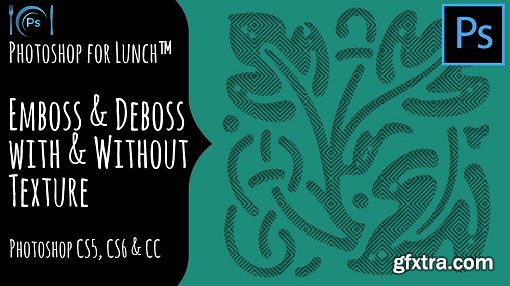 Photoshop for Lunch™ - Emboss and Deboss Text and Shapes