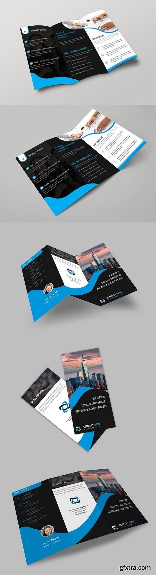 CM - Corporate Tri Fold Brochure Template 1218231