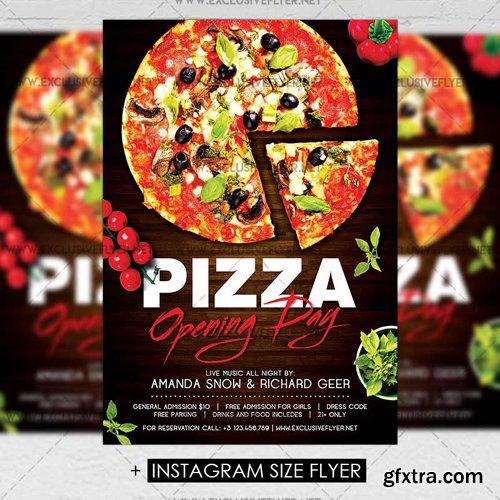 Pizza Opening - Premium A5 Flyer Template