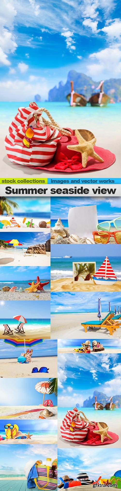 Summer seaside view, 15 x UHQ JPEG