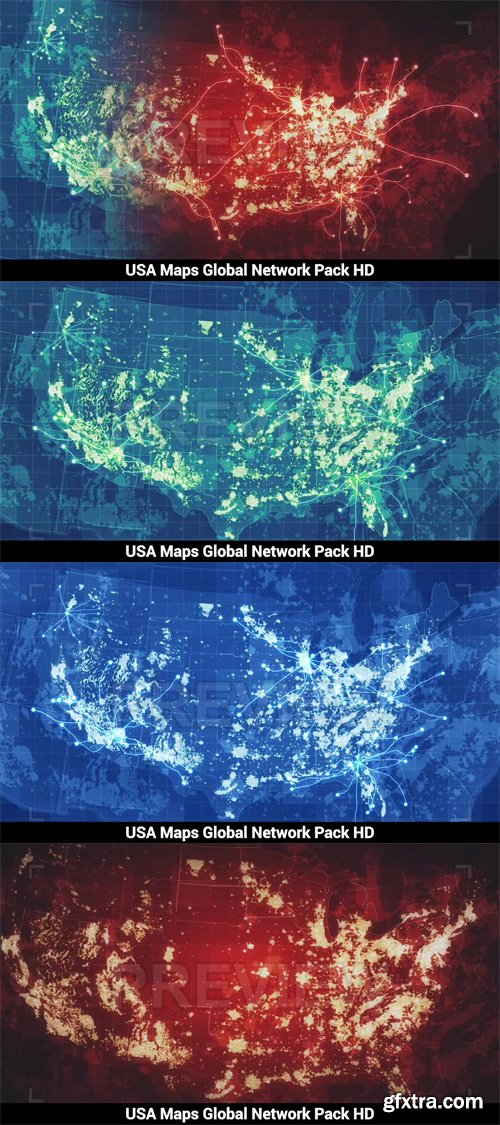 MA - USA Maps At Night