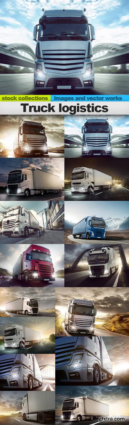 Truck logistics, 15 x UHQ JPEG