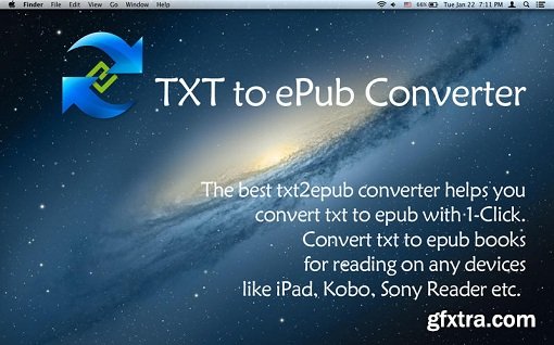 TXT to ePub Converter 1.0 (Mac OS X)