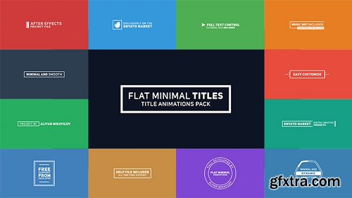 Videohive Flat Minimal Titles 19421285