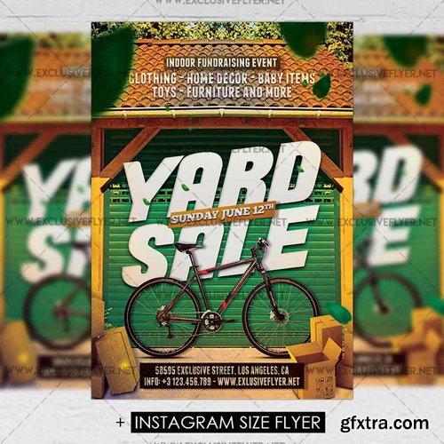 Yard Sale - Premium A5 Flyer Template