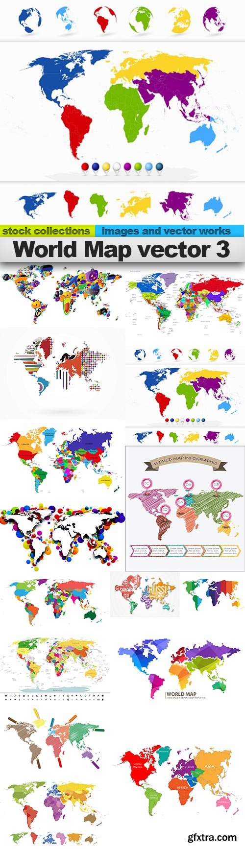 World Map vector 3, 15 x EPS