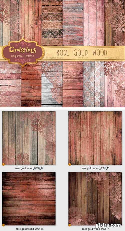 CM 1459515 - Rose Gold Wood Textures