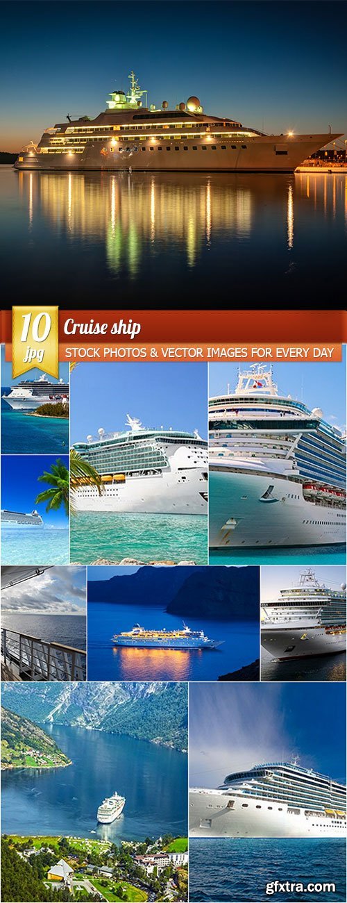 Cruise ship, 10 x UHQ JPEG