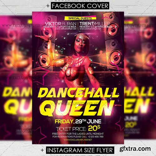 Dancehall Queen - Premium A5 Flyer Template
