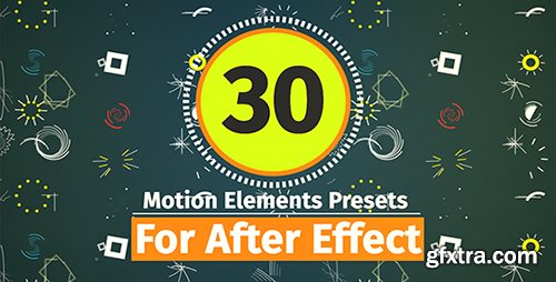 Videohive 30 Motion Element Presets Pack 19485246