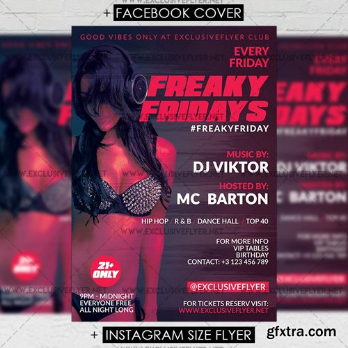 Freaky Fridays - Premium A5 Flyer Template