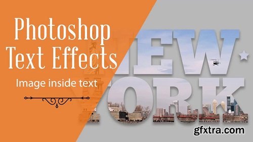Photoshop Text Effects: How to put image inside text
