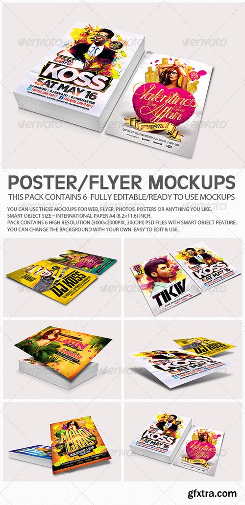 Graphicriver Flyer Poster Mockups V3 6957775