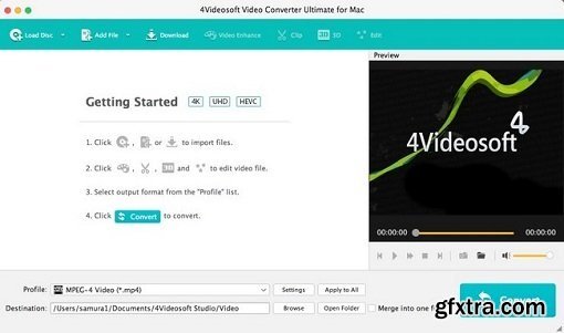 4Videosoft Video Converter Ultimate 9.0.16 Multilingual (Mac OS X)