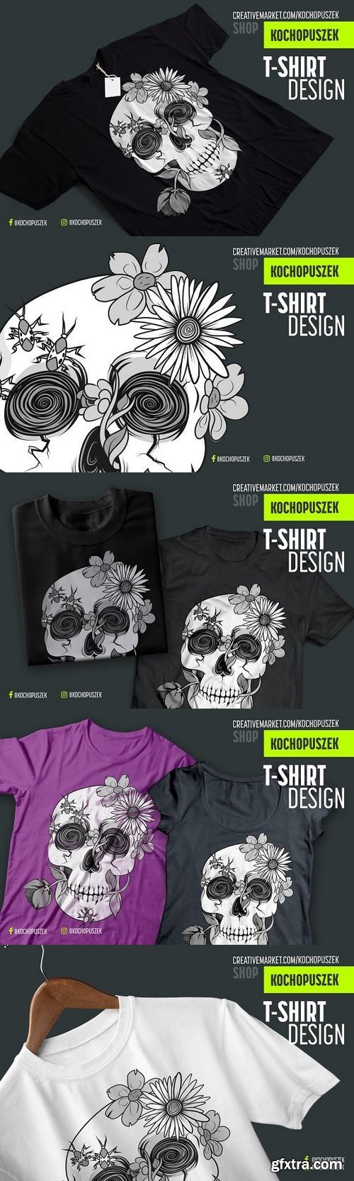 CM - Skull T-shirt design 1264478