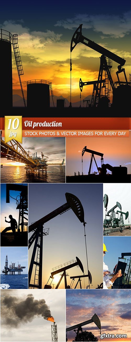 Oil production, 10 x UHQ JPEG